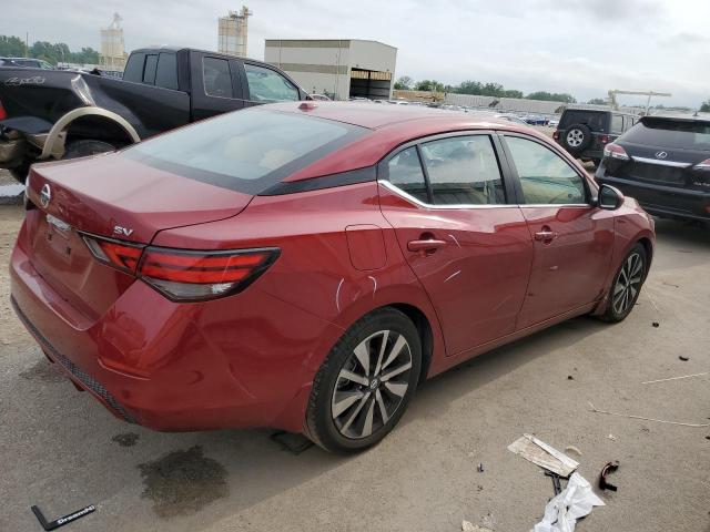 3N1AB8CV8NY312149 - 2022 NISSAN SENTRA SV MAROON photo 3