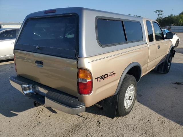 4TASM92N1YZ654230 - 2000 TOYOTA TACOMA XTRACAB PRERUNNER ოქროსფერი ფოტო 3