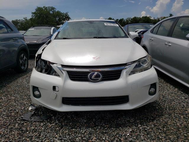 JTHKD5BH5D2135173 - 2013 LEXUS CT 200 WHITE photo 5