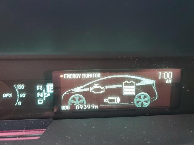 JTDKN3DU2B0275932 - 2011 TOYOTA PRIUS 银色 照片 9