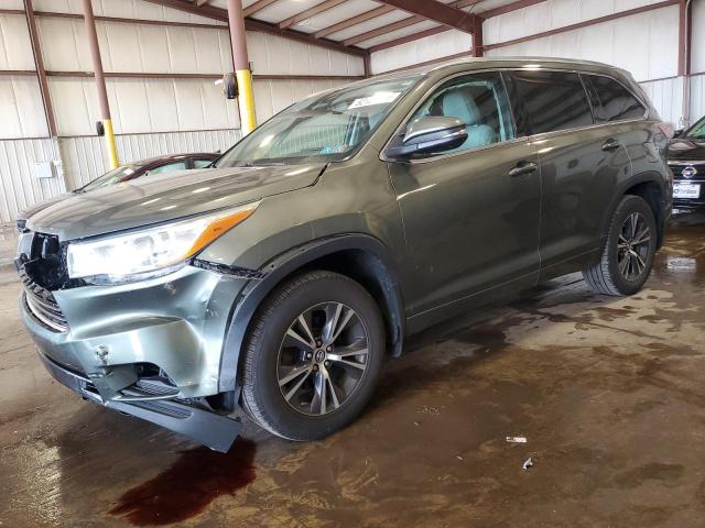 5TDJKRFH0GS355922 - 2016 TOYOTA HIGHLANDER XLE GREEN photo 1
