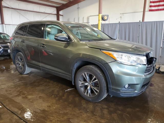 5TDJKRFH0GS355922 - 2016 TOYOTA HIGHLANDER XLE GREEN photo 4