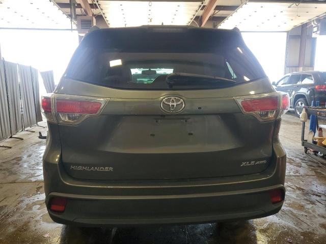 5TDJKRFH0GS355922 - 2016 TOYOTA HIGHLANDER XLE GREEN photo 6