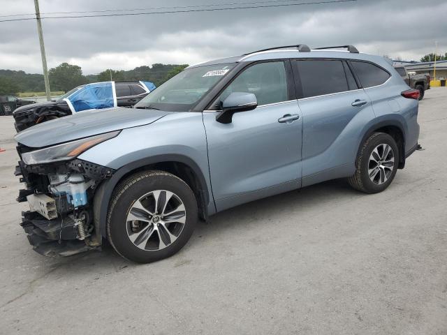 5TDHZRAH0MS086334 - 2021 TOYOTA HIGHLANDER XLE BLUE photo 1