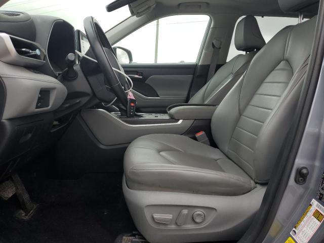 5TDHZRAH0MS086334 - 2021 TOYOTA HIGHLANDER XLE BLUE photo 7