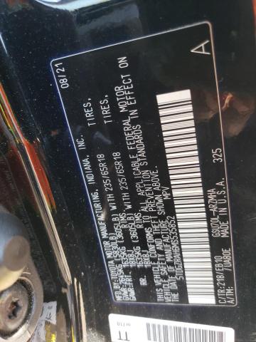 5TDGZRAH6MS535852 - 2021 TOYOTA HIGHLANDER XLE BLACK photo 14