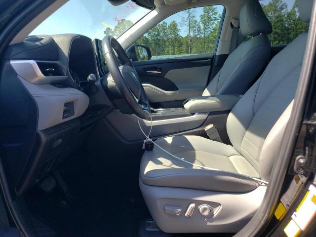 5TDGZRAH6MS535852 - 2021 TOYOTA HIGHLANDER XLE BLACK photo 7