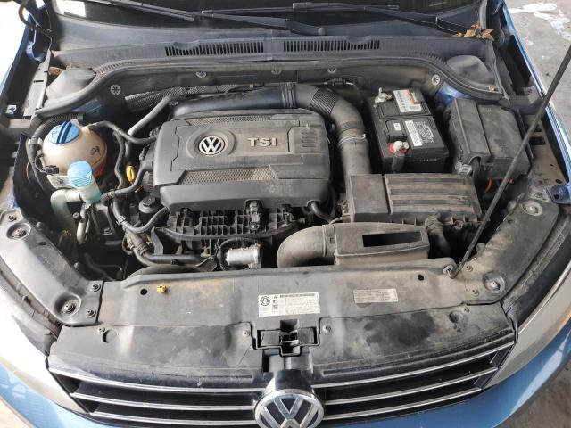 3VWD17AJXFM258592 - 2015 VOLKSWAGEN JETTA SE BLUE photo 11