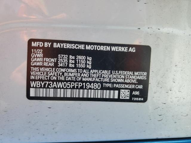 WBY73AW05PFP19480 - 2023 BMW I4 EDRIVE 40 WHITE photo 13