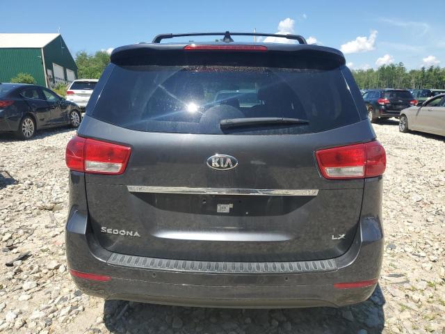 KNDMB5C11H6281179 - 2017 KIA SEDONA LX GRAY photo 6