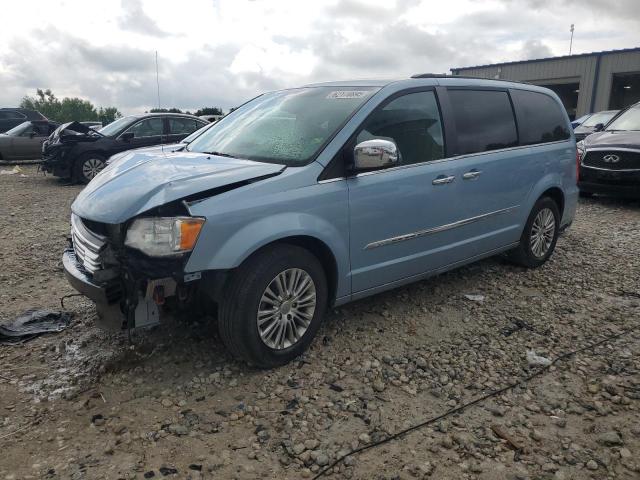 2C4RC1CG4DR571838 - 2013 CHRYSLER TOWN & COU TOURING L BLUE photo 1
