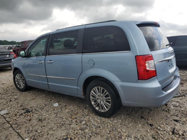 2C4RC1CG4DR571838 - 2013 CHRYSLER TOWN & COU TOURING L BLUE photo 2