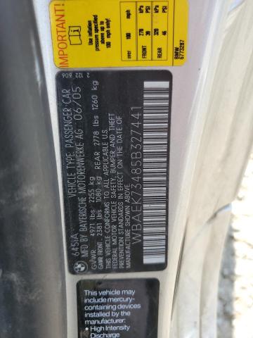 WBAEK73485B327441 - 2005 BMW 645 CI AUTOMATIC SILVER photo 13