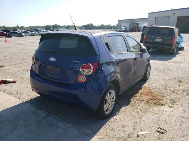 1G1JA6SH7C4227327 - 2012 CHEVROLET SONIC LS BLUE photo 4