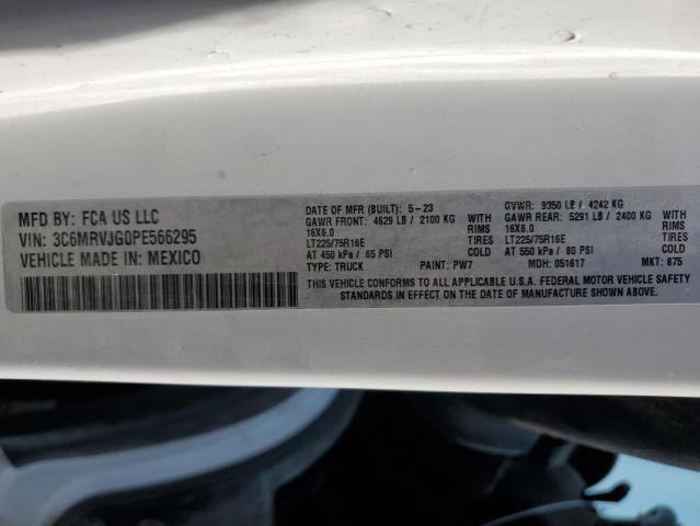 3C6MRVJG0PE566295 - 2023 RAM PROMASTER 3500 HIGH Blanc photo 13