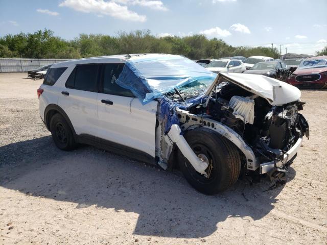 1FM5K8AB7MGB18330 - 2021 FORD EXPLORER POLICE INTERCEPTOR WHITE photo 4