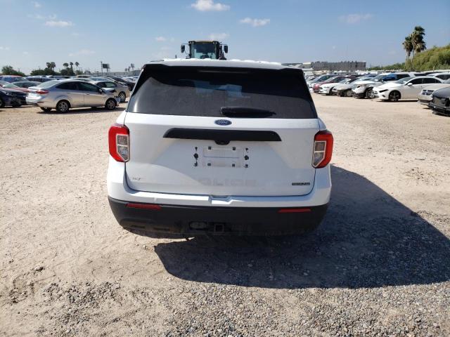 1FM5K8AB7MGB18330 - 2021 FORD EXPLORER POLICE INTERCEPTOR WHITE photo 6