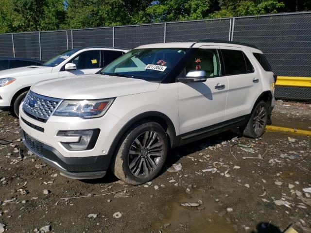 1FM5K8HT8HGC75272 - 2017 FORD EXPLORER PLATINUM WHITE photo 1