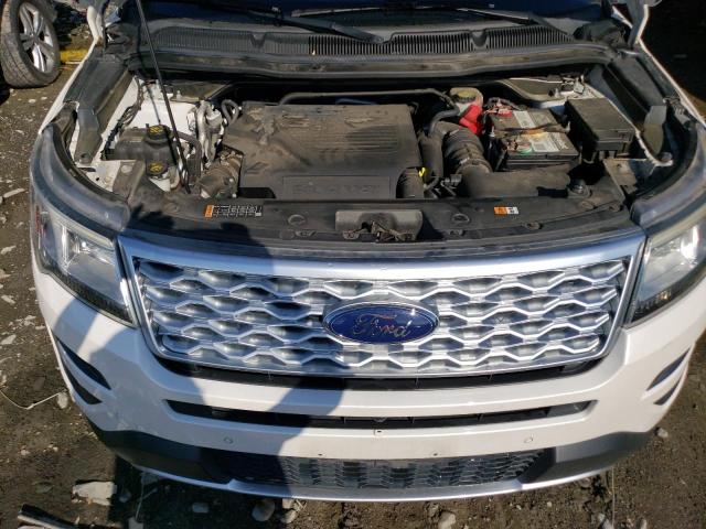 1FM5K8HT8HGC75272 - 2017 FORD EXPLORER PLATINUM WHITE photo 12