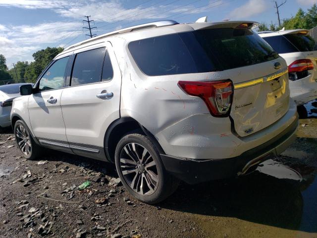 1FM5K8HT8HGC75272 - 2017 FORD EXPLORER PLATINUM WHITE photo 2