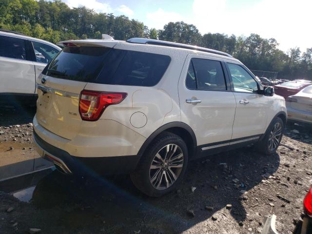 1FM5K8HT8HGC75272 - 2017 FORD EXPLORER PLATINUM WHITE photo 3