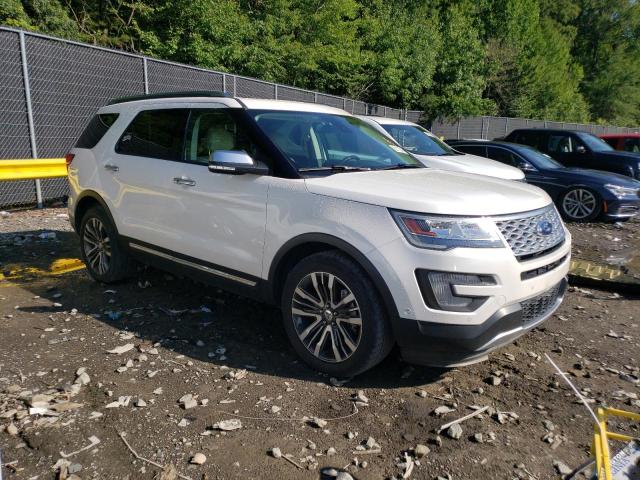 1FM5K8HT8HGC75272 - 2017 FORD EXPLORER PLATINUM WHITE photo 4