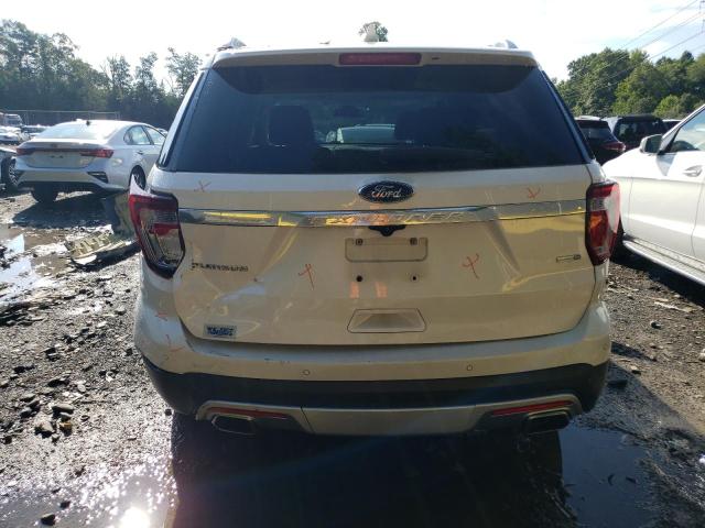 1FM5K8HT8HGC75272 - 2017 FORD EXPLORER PLATINUM WHITE photo 6