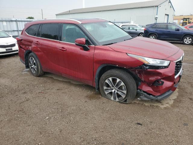 5TDGZRBH8LS017691 - 2020 TOYOTA HIGHLANDER XLE RED photo 4
