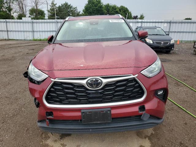 5TDGZRBH8LS017691 - 2020 TOYOTA HIGHLANDER XLE RED photo 5
