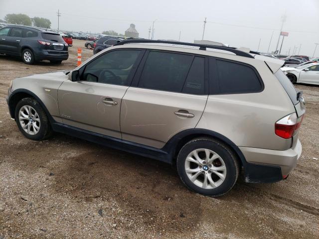 WBXPC93429WJ30299 - 2009 BMW X3 XDRIVE30I TAN photo 2