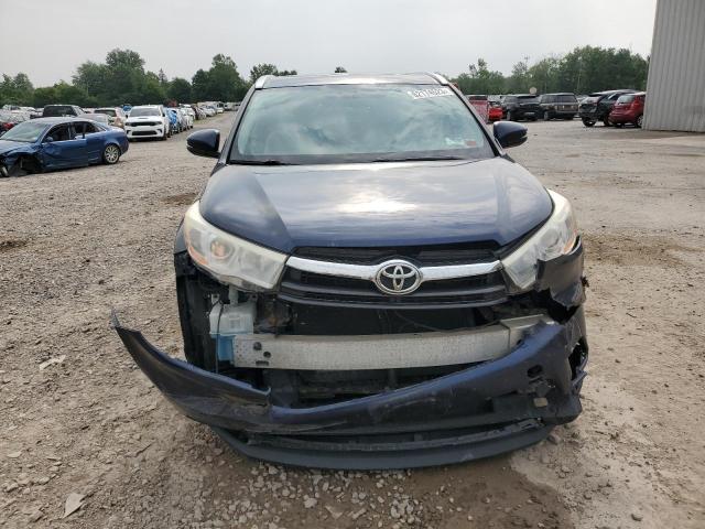 5TDJKRFH8ES010327 - 2014 TOYOTA HIGHLANDER XLE Blau Foto 5