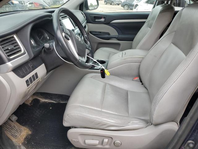 5TDJKRFH8ES010327 - 2014 TOYOTA HIGHLANDER XLE Blau Foto 7