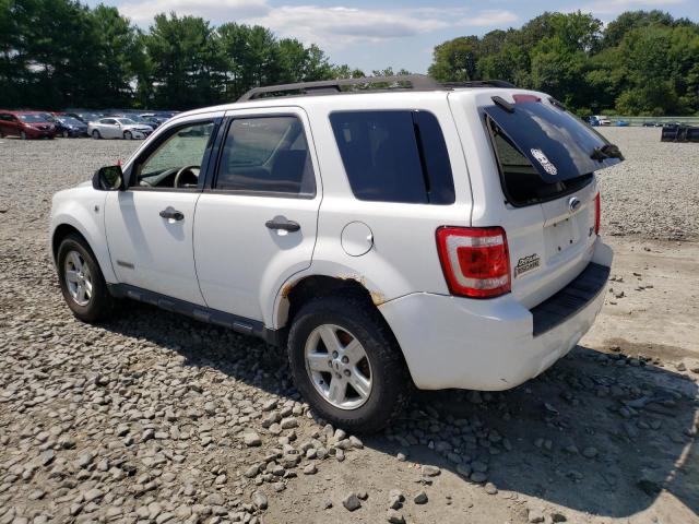 1FMCU59H08KB98355 - 2008 FORD ESCAPE HEV WHITE photo 2