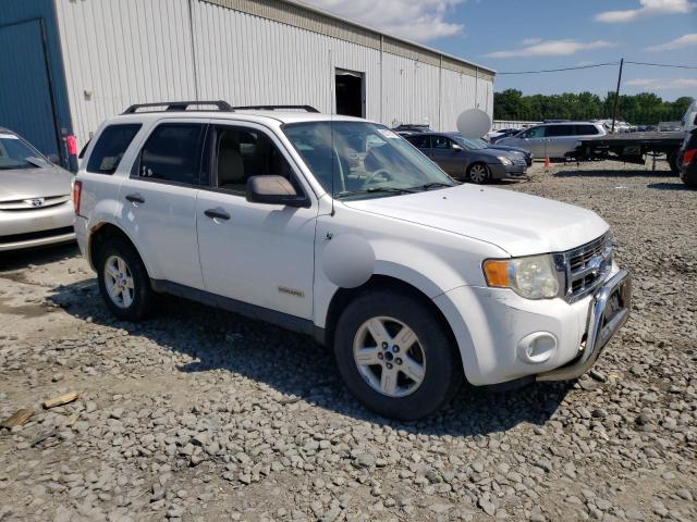 1FMCU59H08KB98355 - 2008 FORD ESCAPE HEV WHITE photo 4