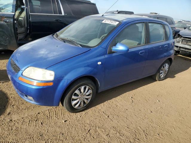 KL1TD62655B462109 - 2005 CHEVROLET AVEO BASE Көк фото 1