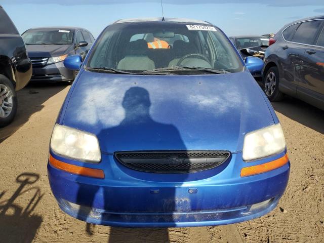 KL1TD62655B462109 - 2005 CHEVROLET AVEO BASE Көк фото 5