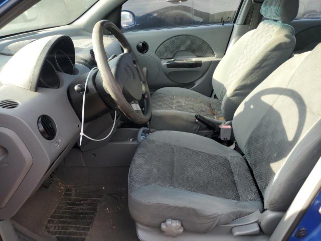 KL1TD62655B462109 - 2005 CHEVROLET AVEO BASE Көк фото 7