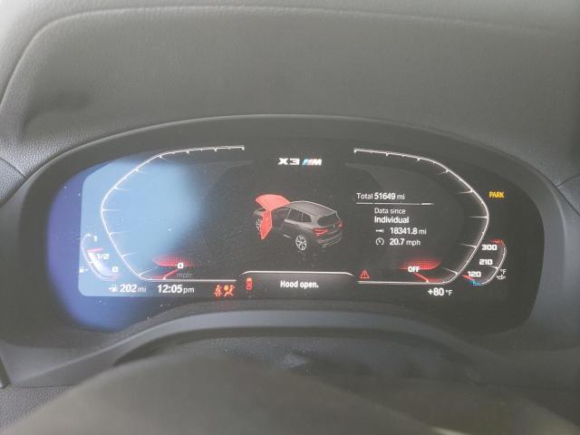 5YMTS0C07M9F93144 - 2021 BMW X3 M COMPETITION შავი ფოტო 9