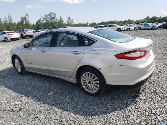 3FA6P0LU4ER383944 - 2014 FORD FUSION SE HYBRID SILVER photo 2