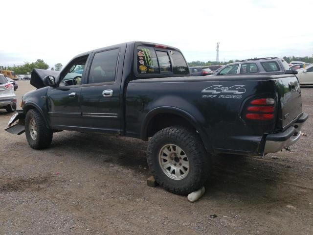 1FTRW08L82KC32129 - 2002 FORD F150 SUPERCREW BLACK photo 2