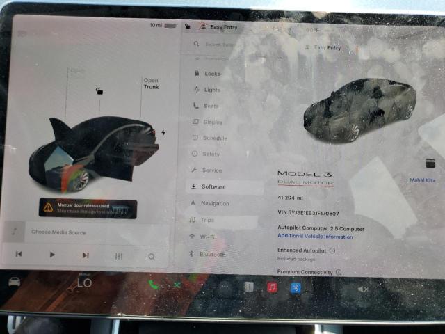 5YJ3E1EB3JF170807 - 2018 TESLA MODEL 3 BLACK photo 9