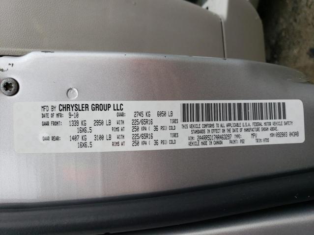 2A4RR5D17AR463297 - 2010 CHRYSLER TOWN & COU TOURING 银色 照片 14