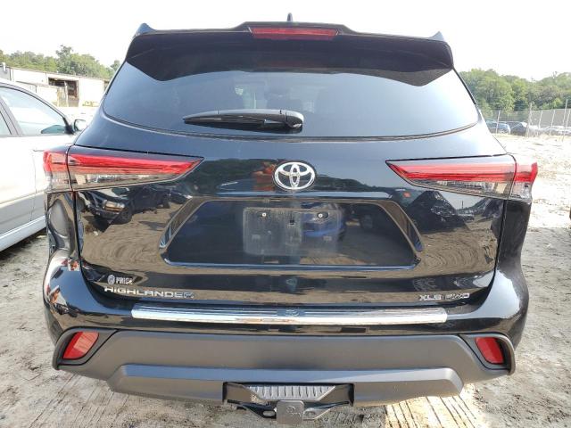 5TDHZRBH6LS036521 - 2020 TOYOTA HIGHLANDER XLE BLACK photo 6
