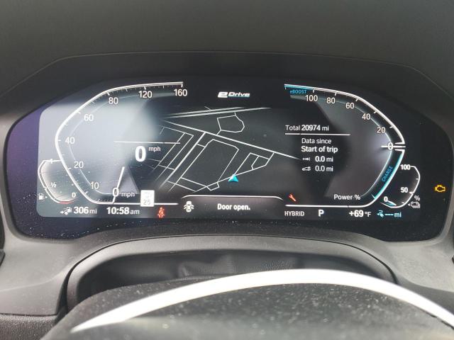 3MW5P9J06N8C66170 - 2022 BMW 330XE BLACK photo 9