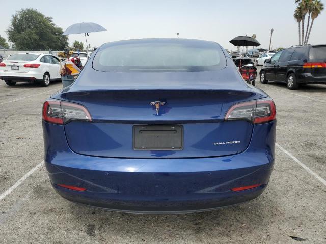 5YJ3E1EB1NF137665 - 2022 TESLA MODEL 3 BLUE photo 6