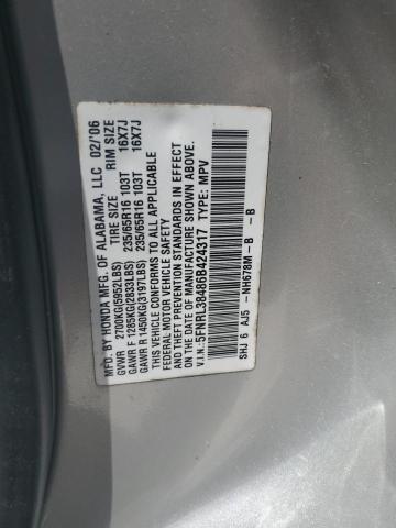 5FNRL38486B424317 - 2006 HONDA ODYSSEY EX SILVER photo 13