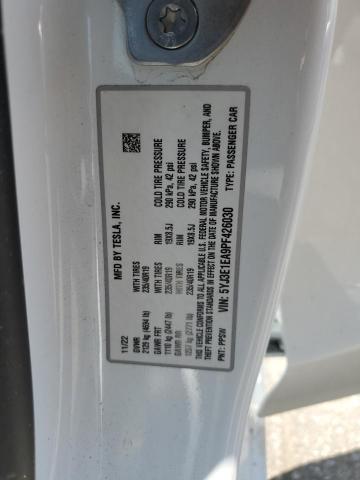 5YJ3E1EA9PF426030 - 2023 TESLA MODEL 3 白色 照片 12