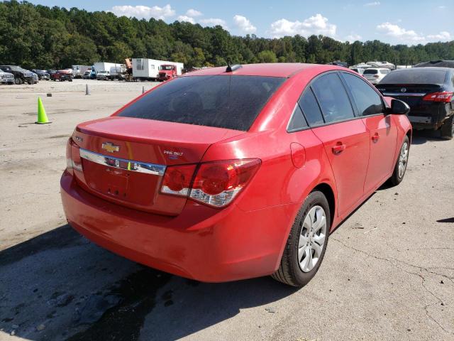 1G1PC5SH5G7165316 - 2016 CHEVROLET CRUZE LIMI LS RED photo 4