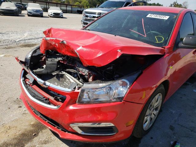 1G1PC5SH5G7165316 - 2016 CHEVROLET CRUZE LIMI LS RED photo 9