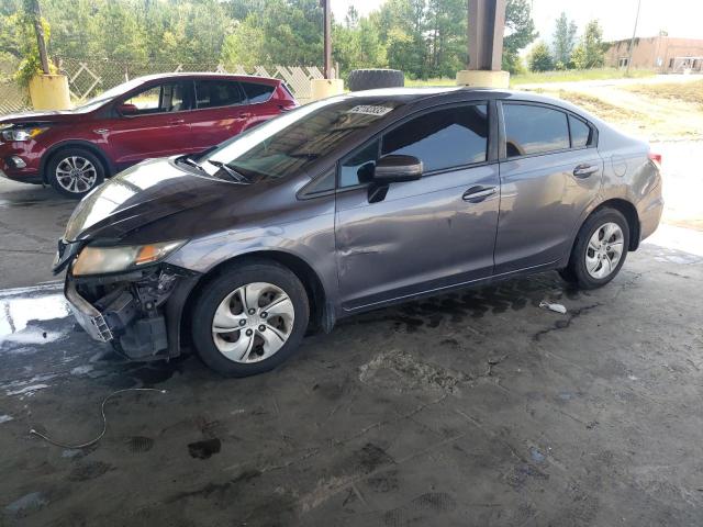 2HGFB2F59FH545350 - 2015 HONDA CIVIC LX GRAY photo 1